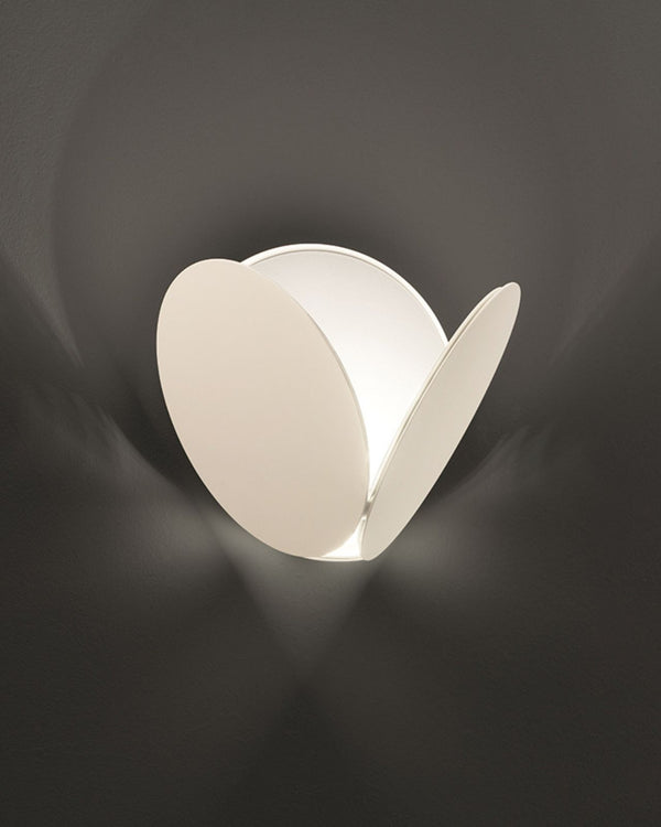 Abstract Metal Disc Wall Light
