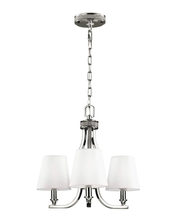 Polished Nickel Chain Chandelier