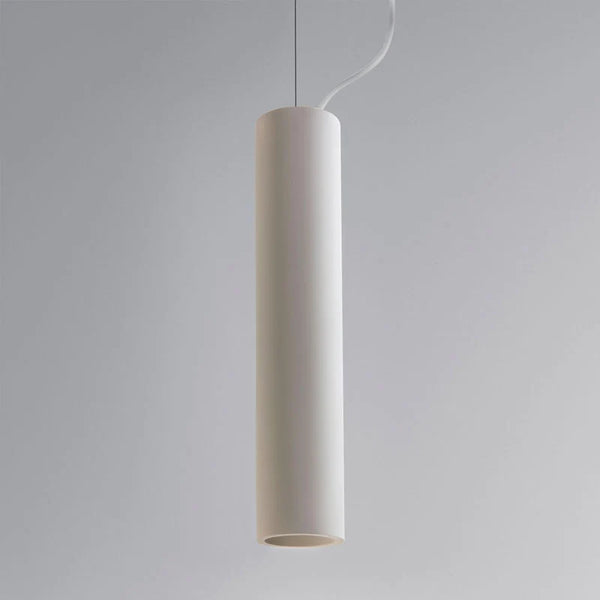 Modern Plaster Cylinder Pendant Light