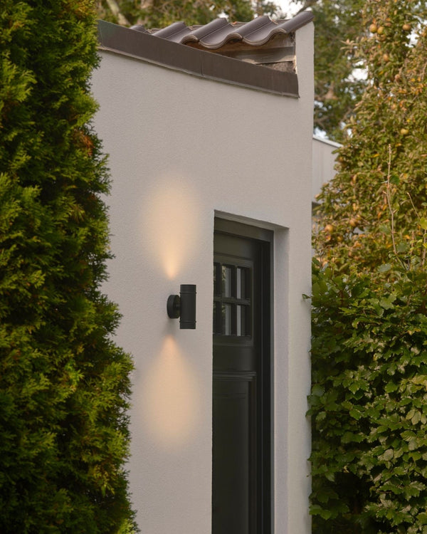 Banded Up & Down Cylindrical Wall Light