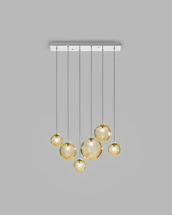 6 Light / Amber / Chrome