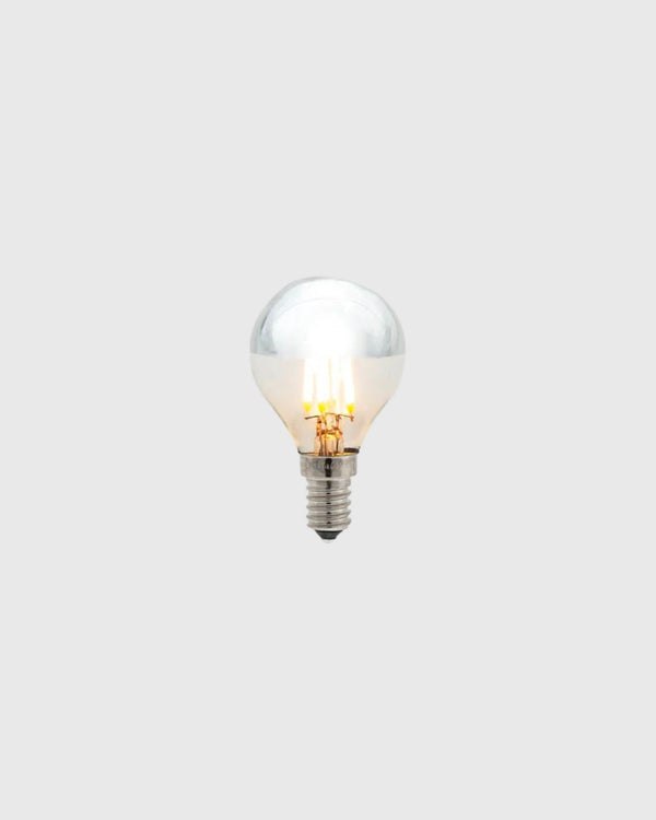 Dimmable E14 LED Silver Cap | G45 | 3W | 2200K | SALE