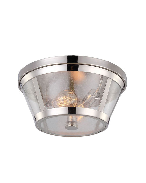 Hamptons Clear Seeded Glass Ceiling Light