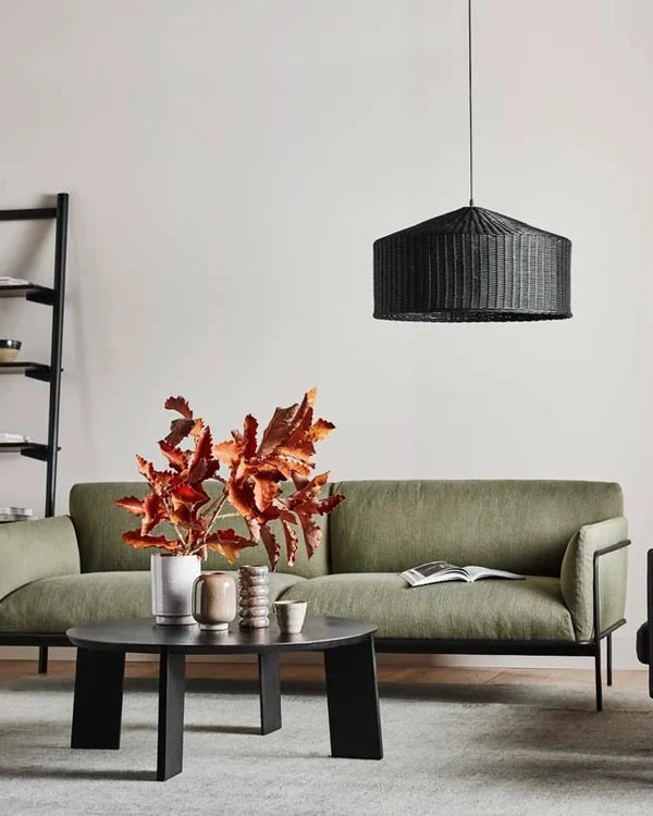 Hand Assembled Rattan Pendant