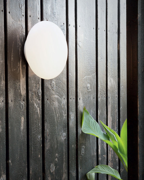 Modern Outdoor Orb Wall Light