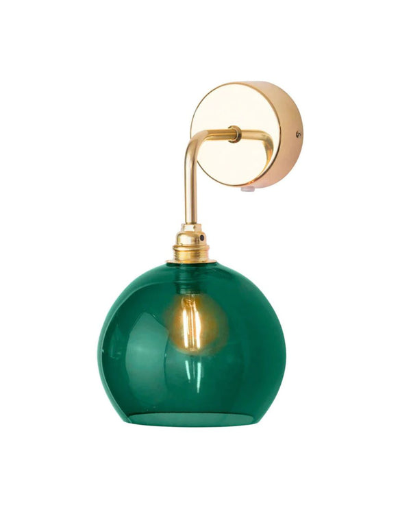 Ivy Green Mouth-Blown Glass Wall Light