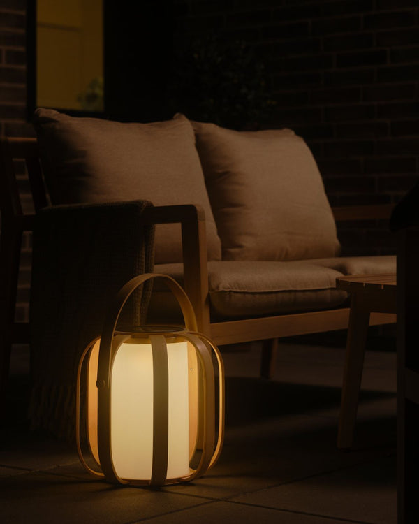 Organic Modern Solar-Powered Lamp