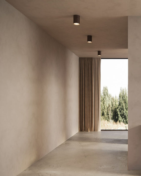 Wobbly Ceramic Ceiling Light | Slate