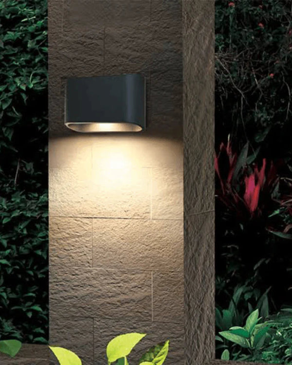 Sandy Anthracite Exterior Down Wall Light