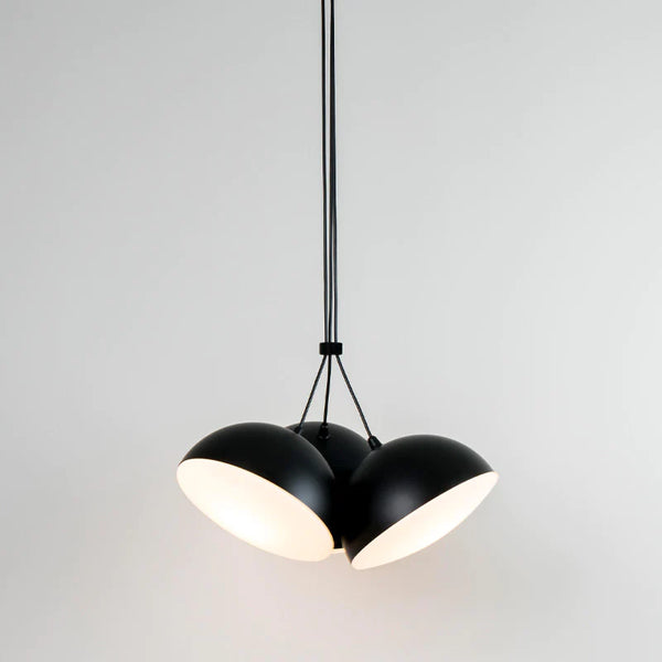 Adjustable Black 3 Head Pendant Light