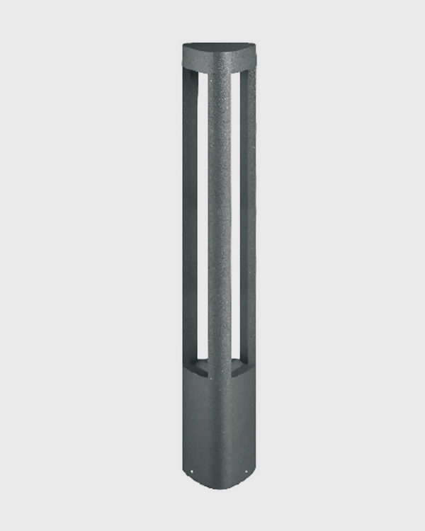 Dark Grey Modern LED Bollard Light
