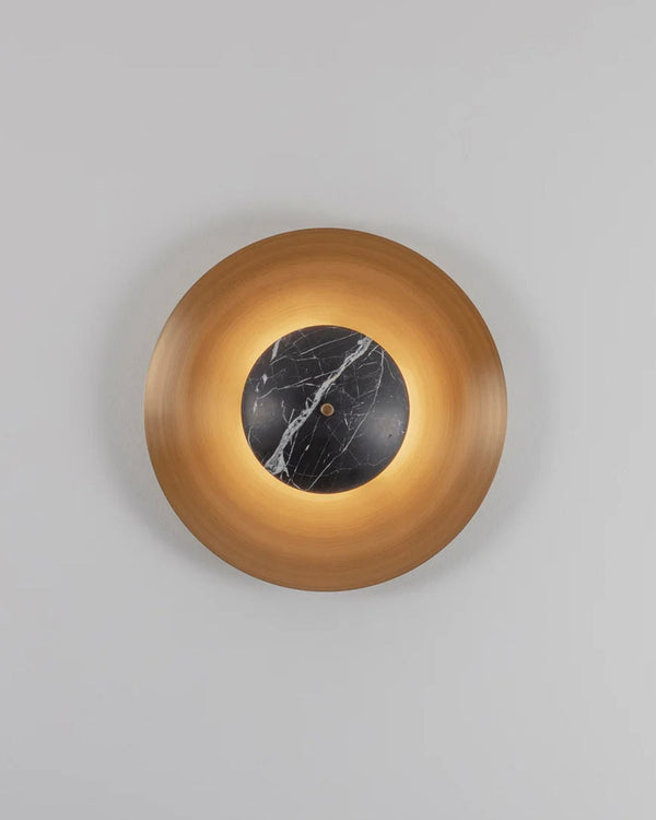 Small / Antique Brass / Black Marble