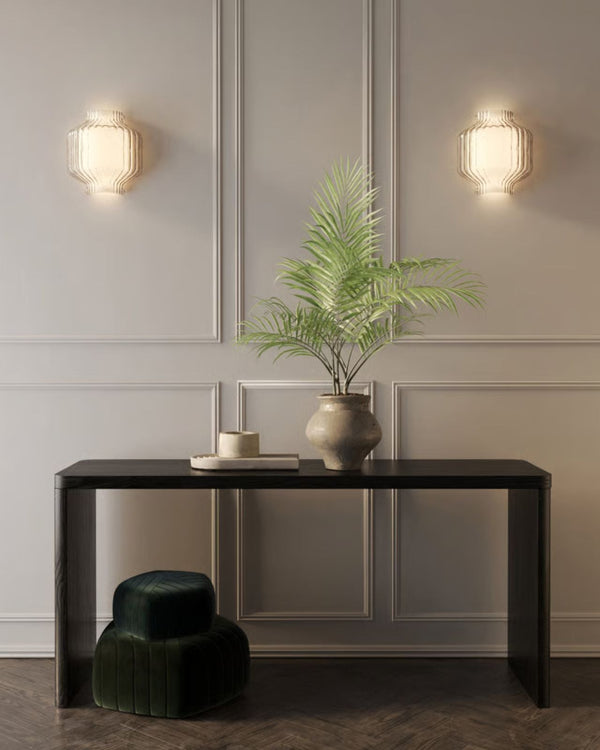 Double-Glass Modern Oriental Wall Light