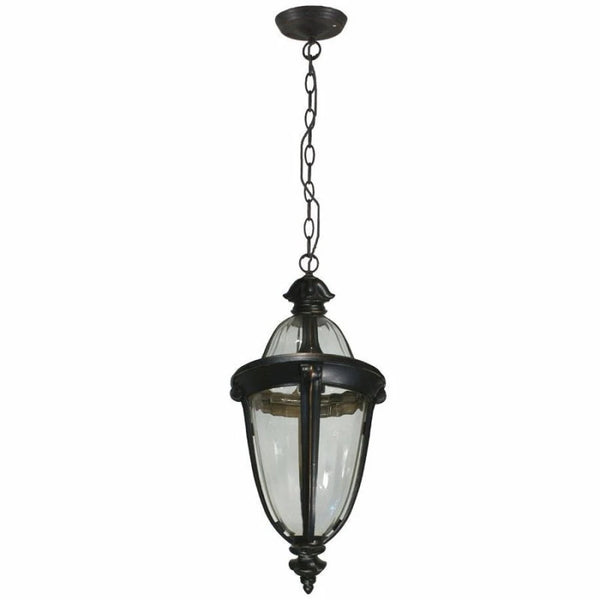 Antique Bronze Traditional Interior Chain Pendant