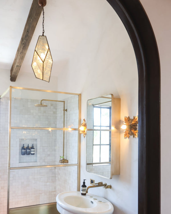 Geometric Marble Glass Pendant Light