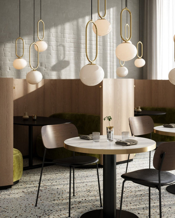 Jewellery Shaped Brass Suspended Light