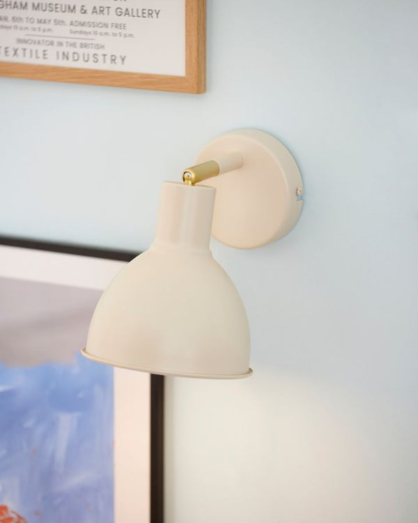 Danish Adjustable Brass Detailed Wall Light