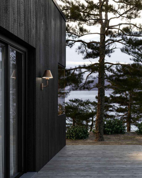 Exterior Shaded Italian Wall Light