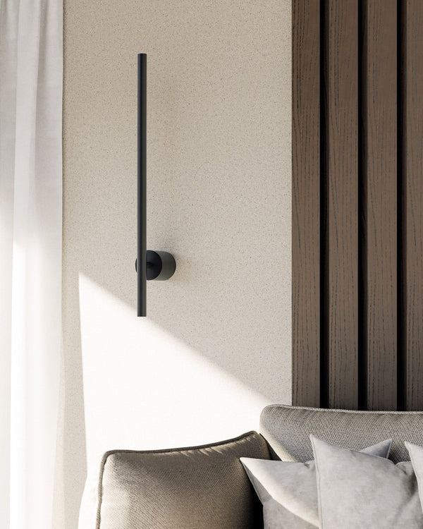 Matte Black Linear Wall Light