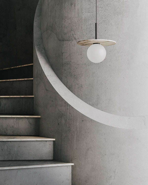 Minimalist Orb Disc Pendant