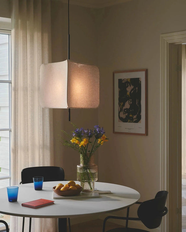 Modern Triangular Fabric Pendant