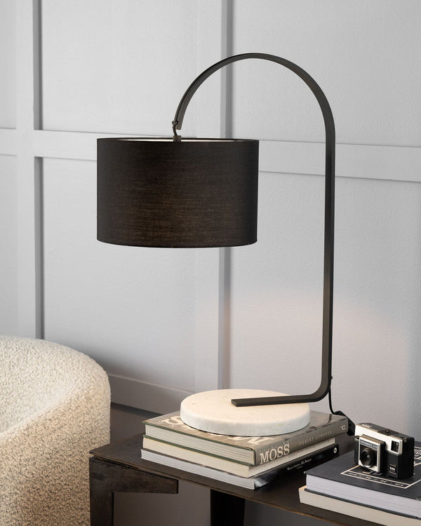 Monochrome Marble Table Lamp