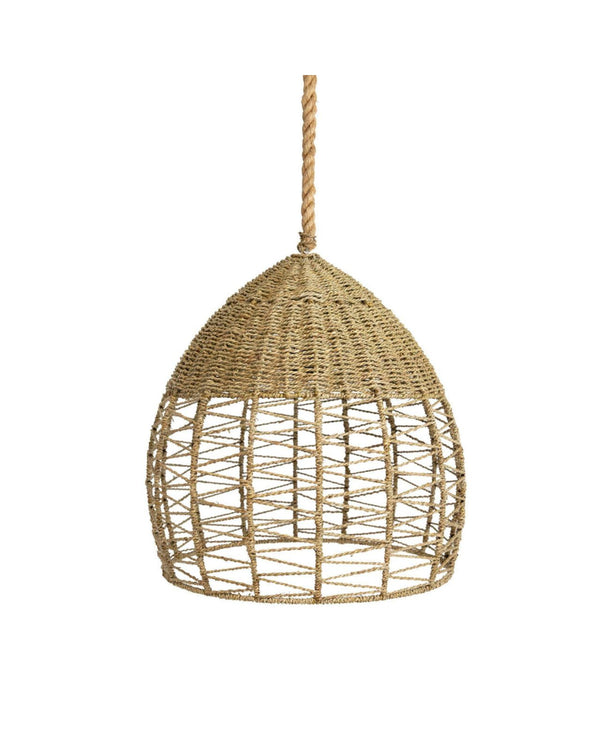 Natural Coiled Dome Pendant