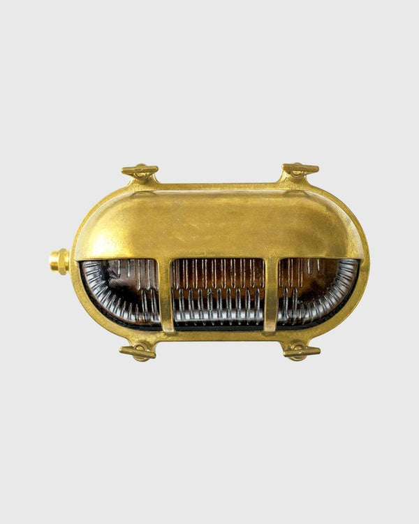 Oblong Solid Brass Bunker Light