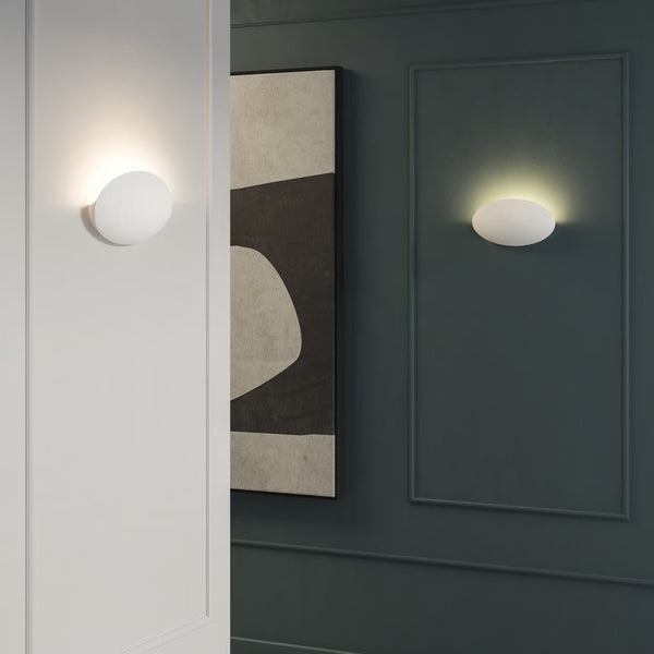 Sculptural Plaster Wall Light