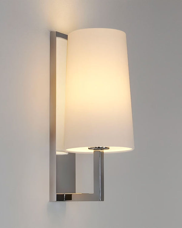 Polished Chrome / White Glass