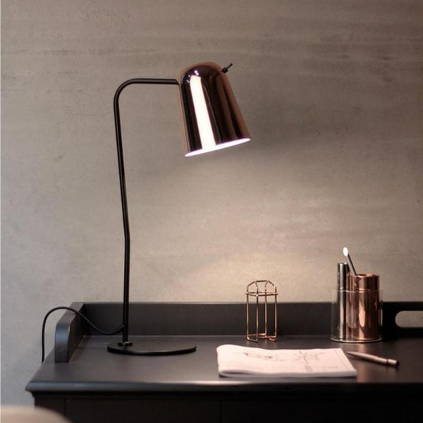 Black Base | Brass Shade