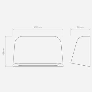 Transitional Styled Wall Light | Assorted Finish