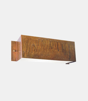 Antique Copper Rectangular Wall Light