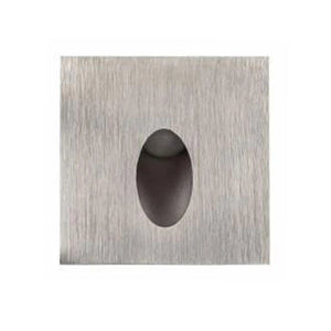 Mini LED Recessed Square Low Voltage Step Light Stainless Steel Cool White