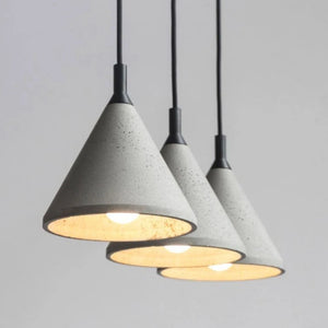 Recycled Concrete Cone Pendant | BENTU