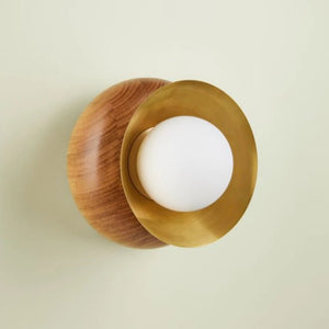 Handmade Conical Brass Wall Sconce
