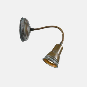 Italian Goose Neck Brass Wall Light