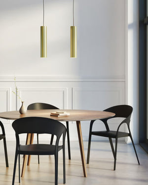 Sleek Cylindrical Aluminum Pendant-Lighting Collective