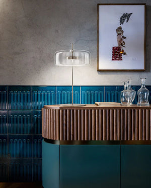 Mouth Blown Tinted Glass Table Lamp