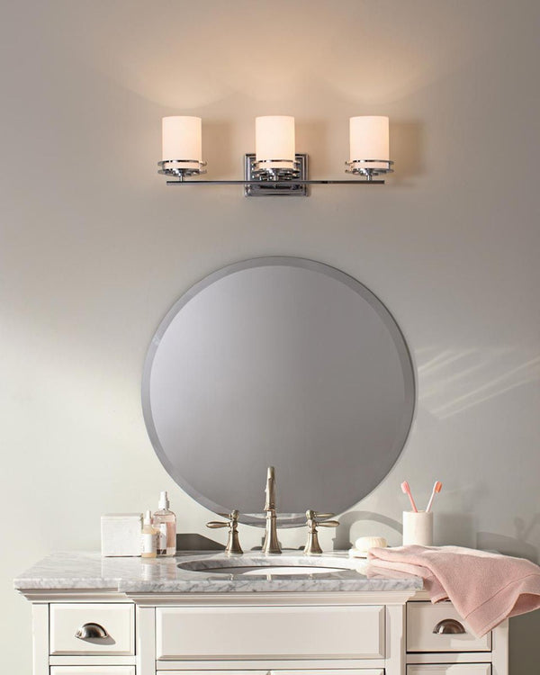Polished Chrome 3 Light Bathroom
