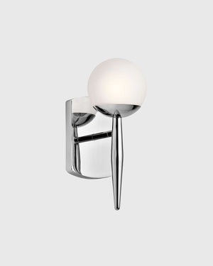 Tapered Polished Chrome Wall Light