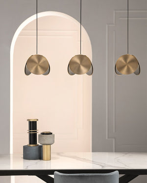 Abstract Disc Metal Pendant Light