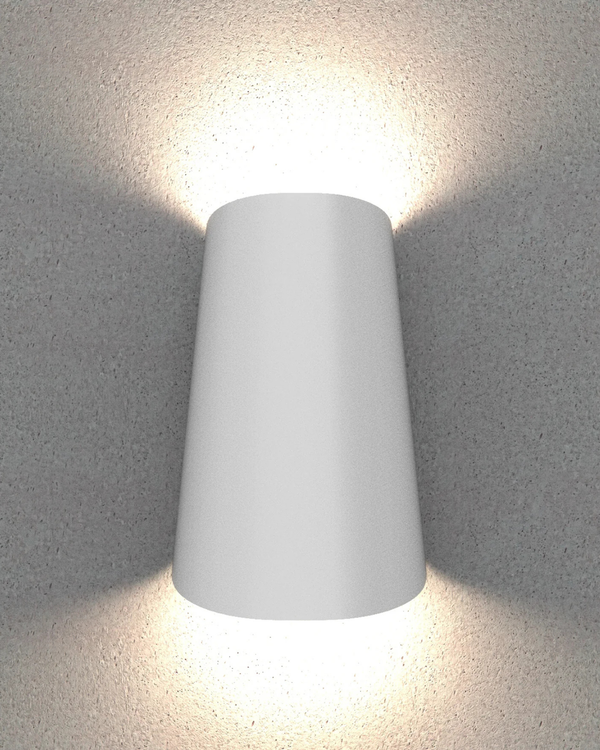 Contemporary Conical Up Down Wall Light