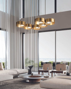 Artistic Gold Linear Pendant