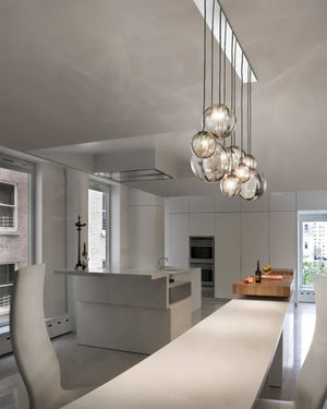 Crystal Bubble Linear Pendant