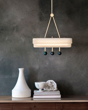 Art Series | Etched Opal Glass Pendant