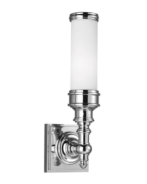 Polished Chrome Tall Arm IP44 Bathroom Wall Light