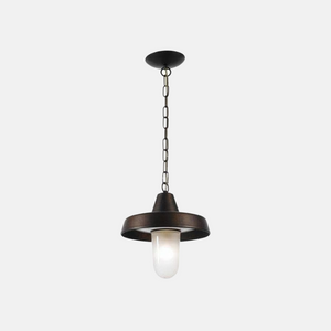 Italian Aged Brass Exterior Pendant Light