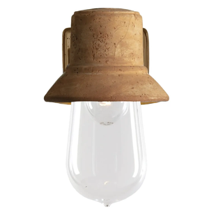 Exterior Industrial Tuscan Ceramic Wall Light