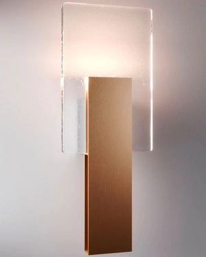 Modern LED Metallic Rectangular Wall Light